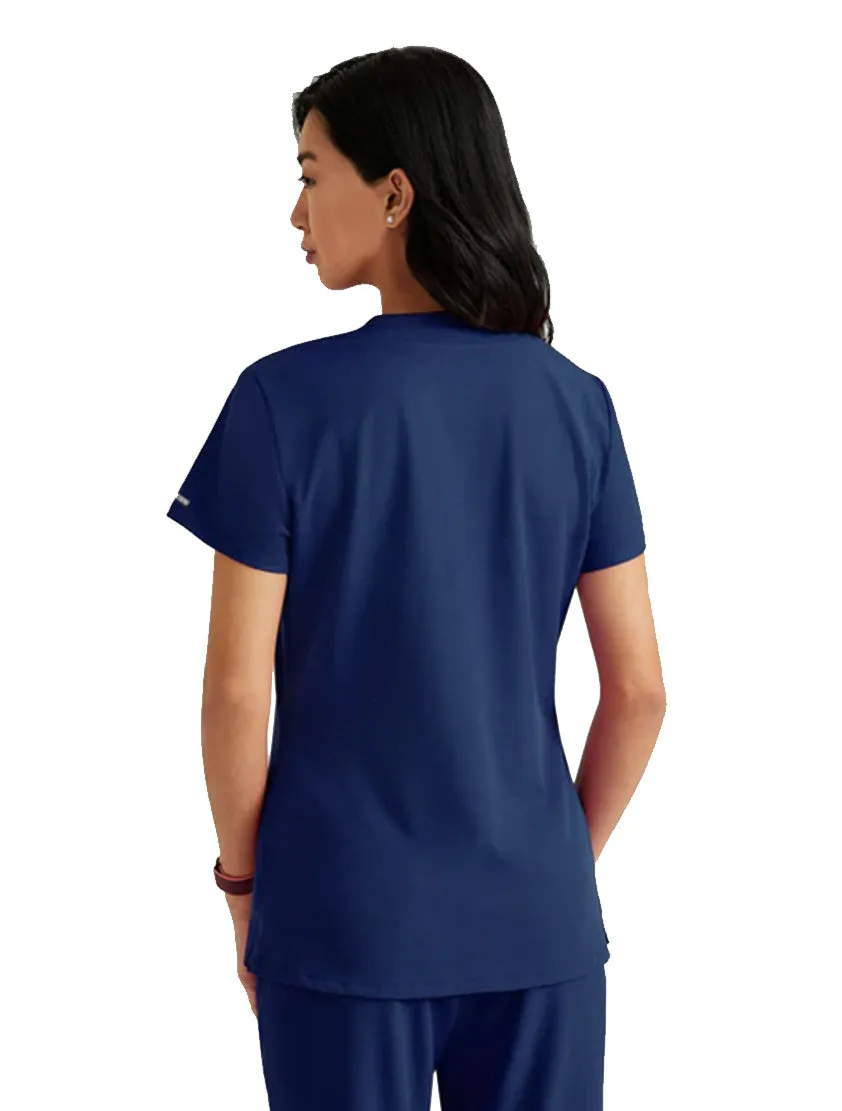 SKECHERS™ by Barco Dignity 1-Pocket Tuck-In Scrub Top-Plus