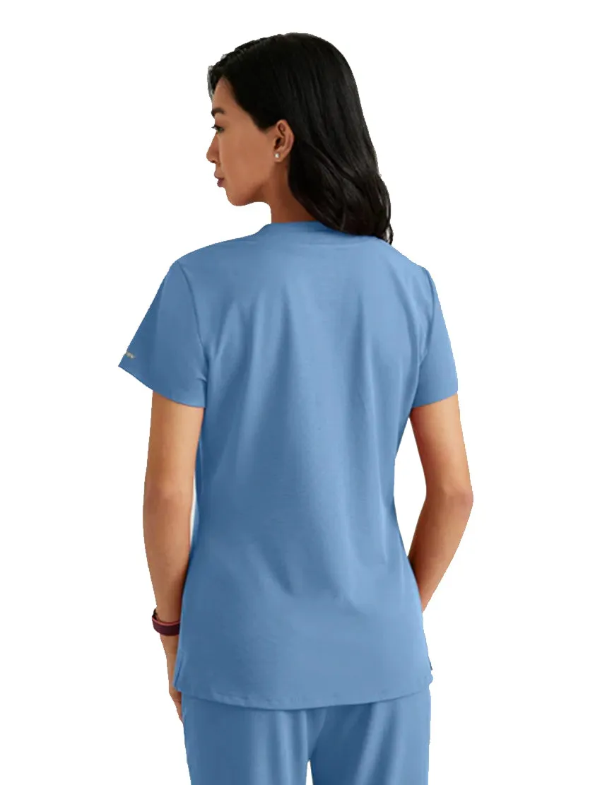 SKECHERS™ by Barco Dignity 1-Pocket Tuck-In Scrub Top-Plus