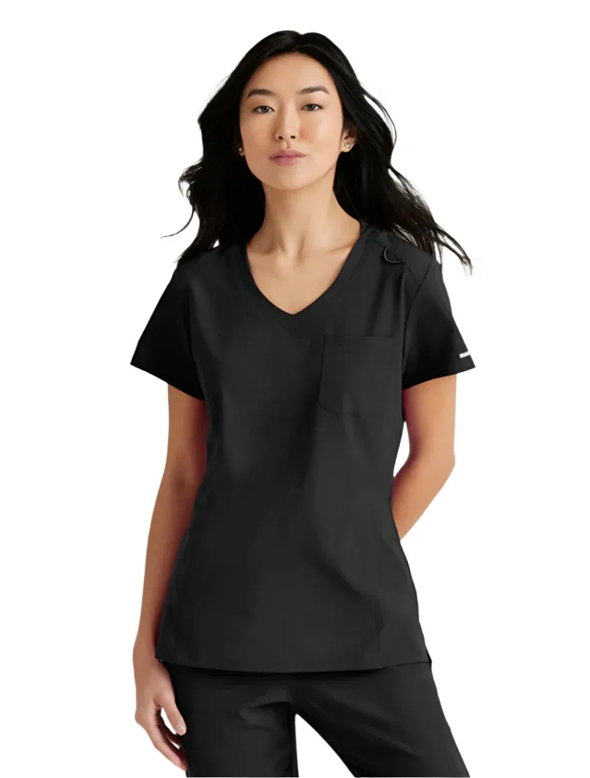SKECHERS™ by Barco Dignity 1-Pocket Tuck-In Scrub Top-Plus