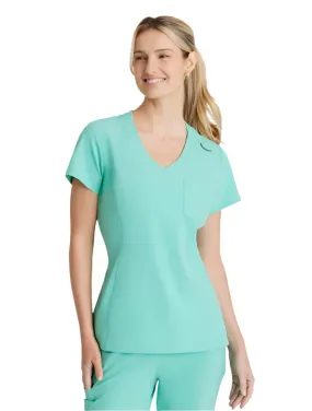 SKECHERS™ by Barco Dignity 1-Pocket Tuck-In Scrub Top-Plus