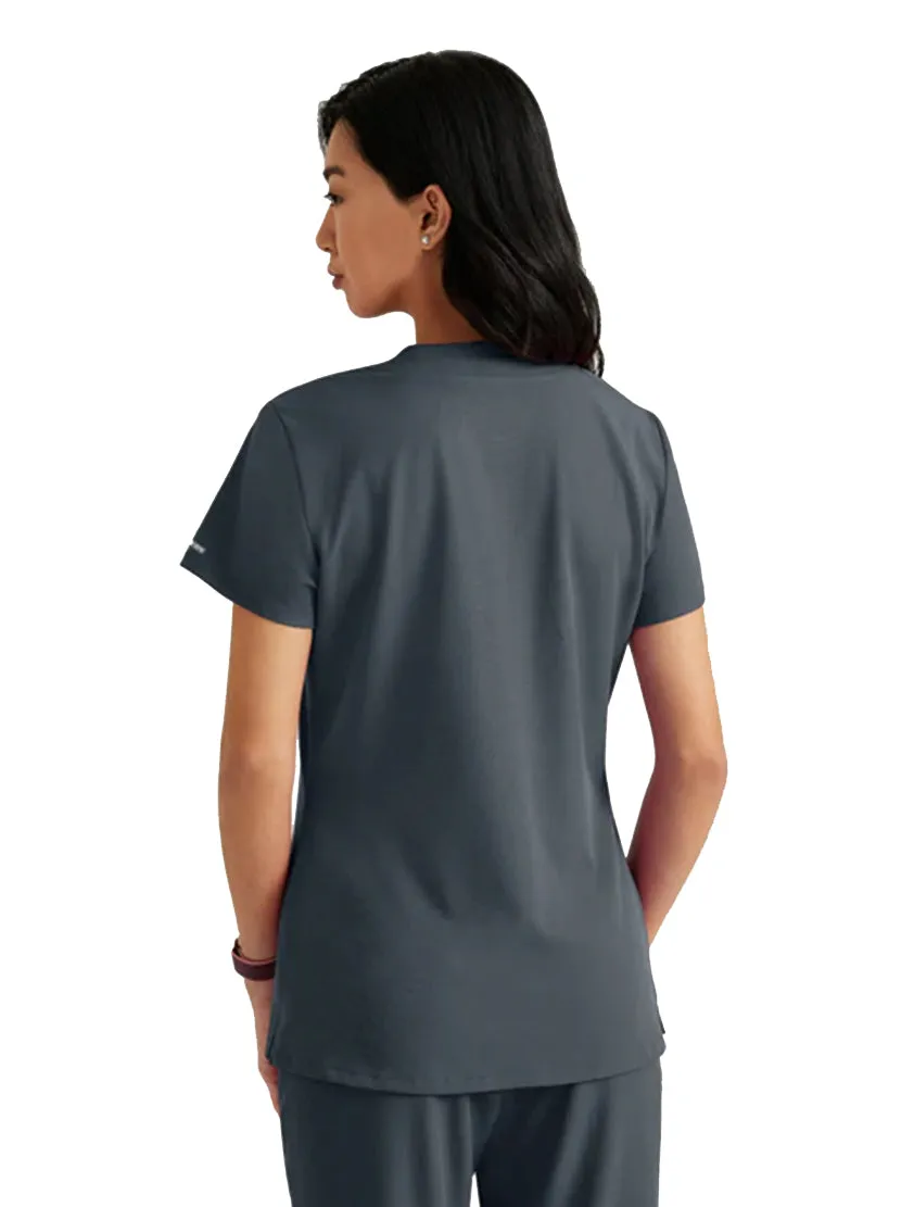 SKECHERS™ by Barco Dignity 1-Pocket Tuck-In Scrub Top-Plus