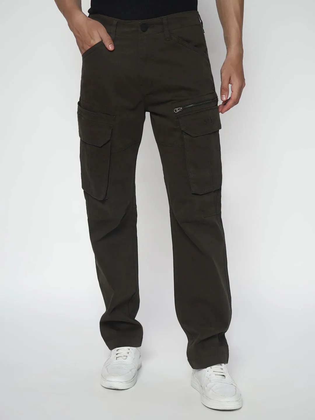 SLIM EIGHT POCKETS CARGO GREEN