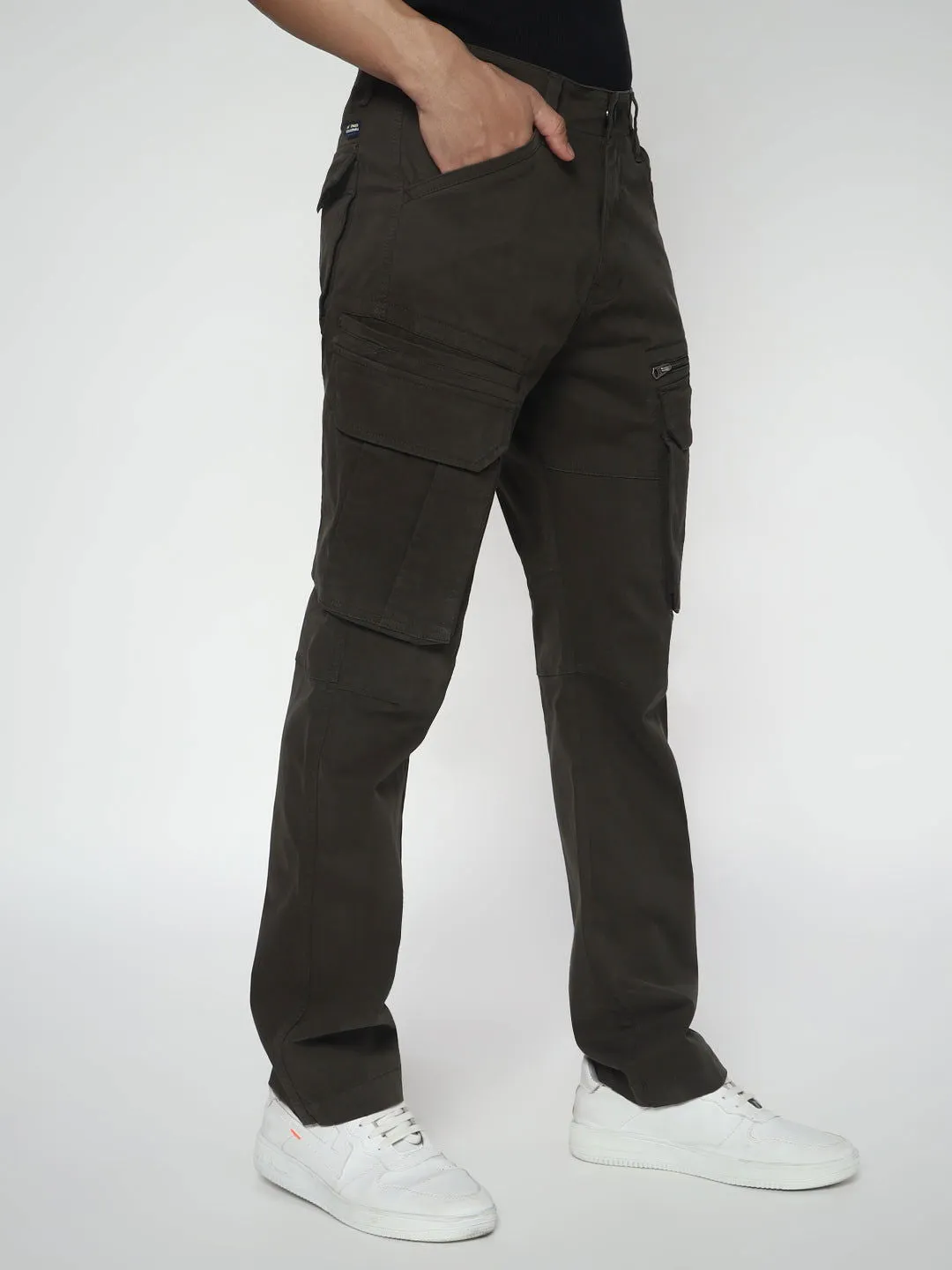 SLIM EIGHT POCKETS CARGO GREEN