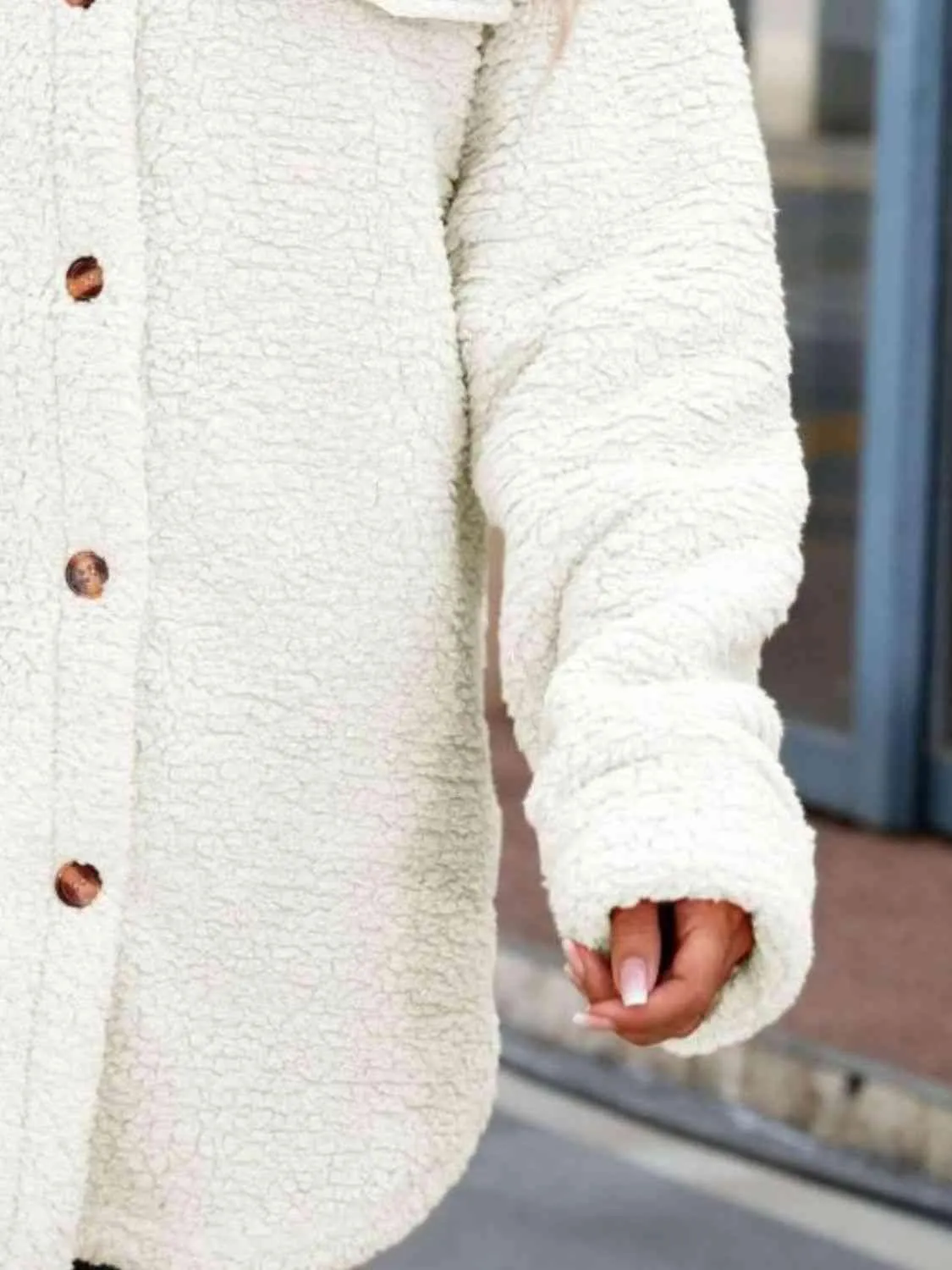 Snuggly Button Down Teddy Winter Coat