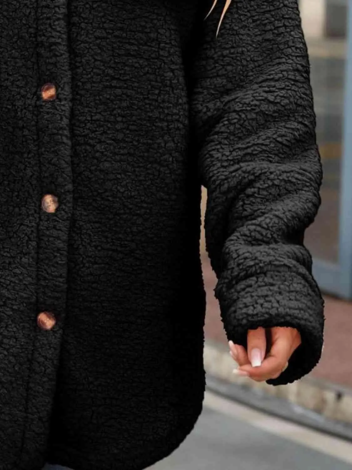 Snuggly Button Down Teddy Winter Coat