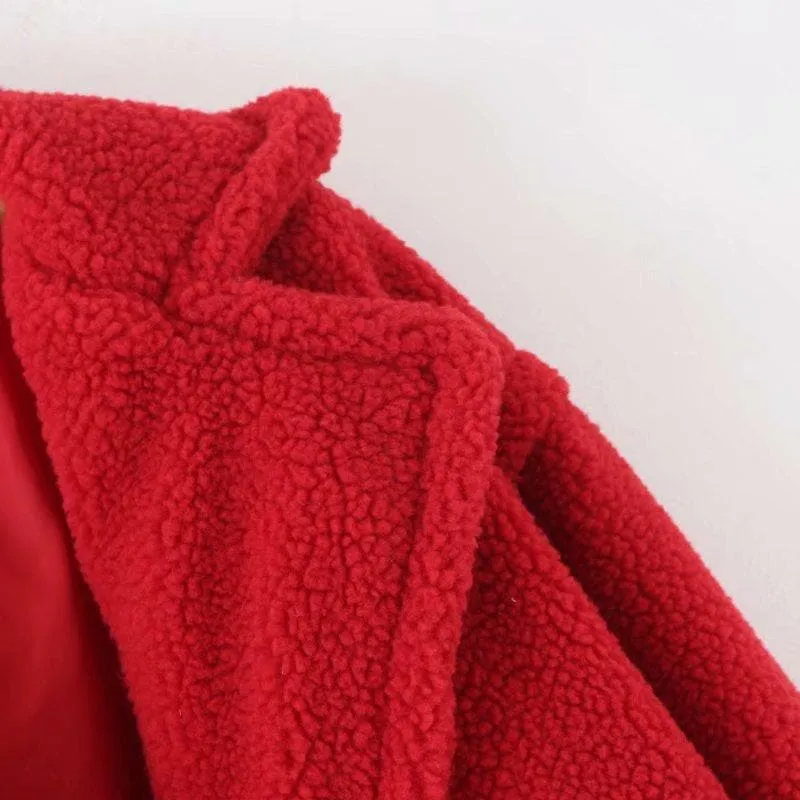 SOLID TEDDY FUR COAT