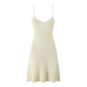 Spaghetti Strap Knit Beach Dress