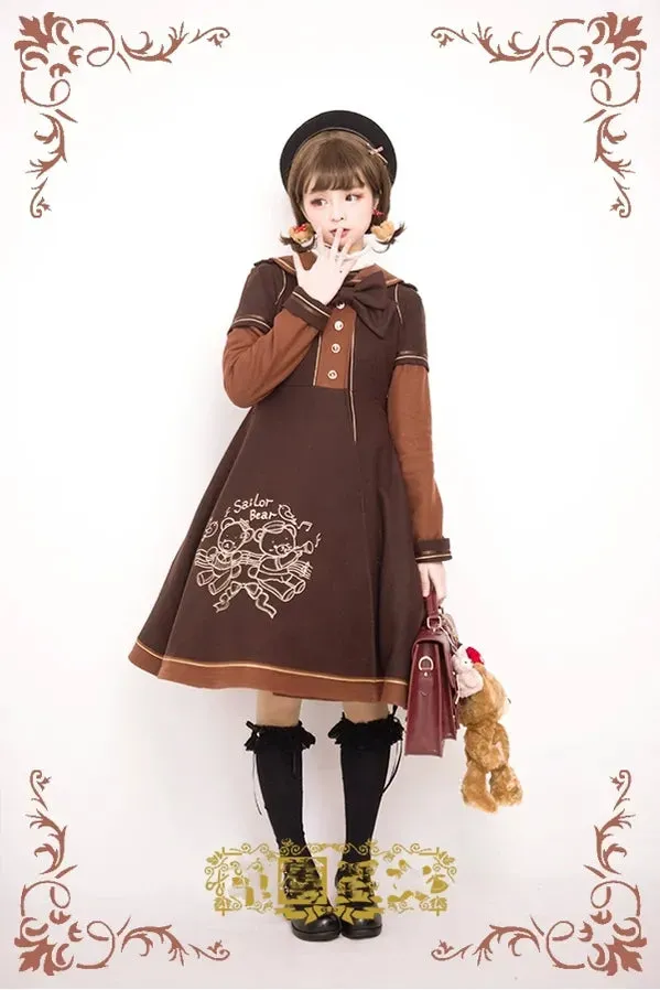 Strawberry Witch~Christmas Winter Lolita Coat New Year Embroidery Woolen Overcoat