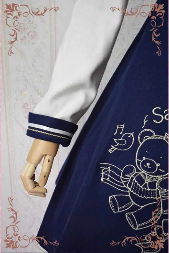 Strawberry Witch~Christmas Winter Lolita Coat New Year Embroidery Woolen Overcoat