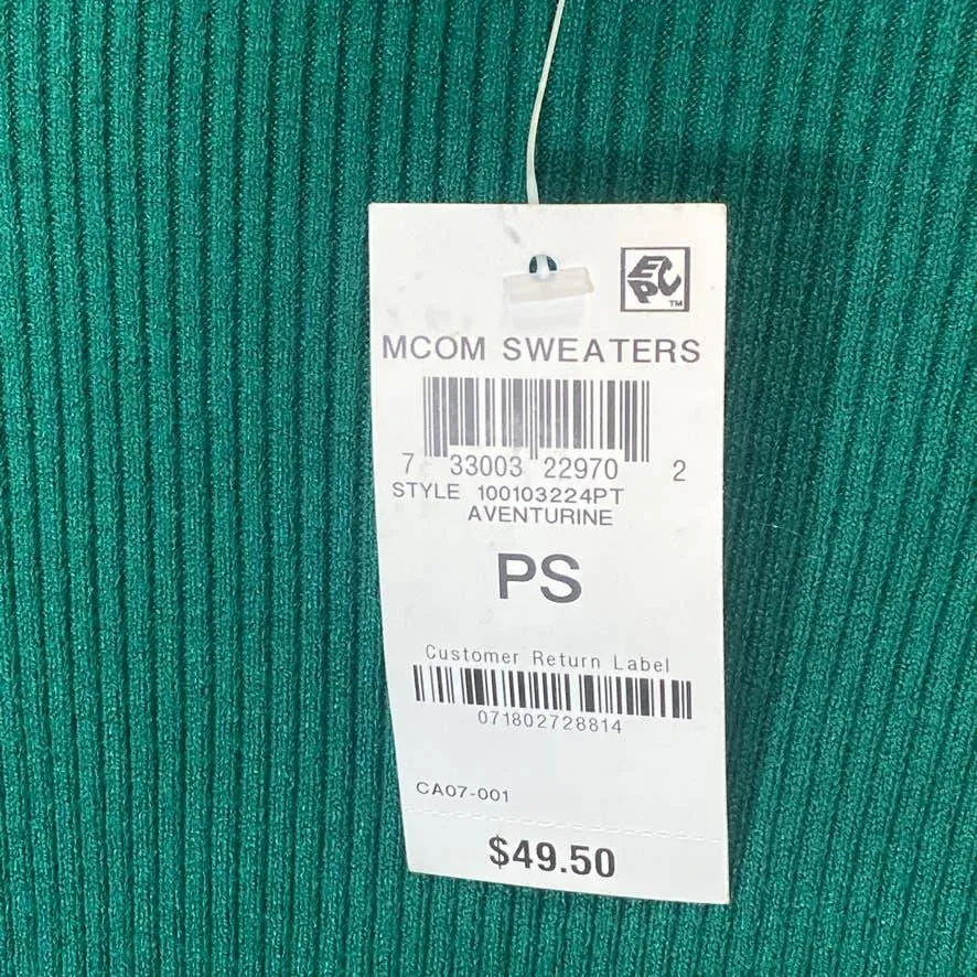 STYLE & CO Women's Petite Aventurine Ribbed Turtleneck Lightweight Pullover Sweater SZ P/S