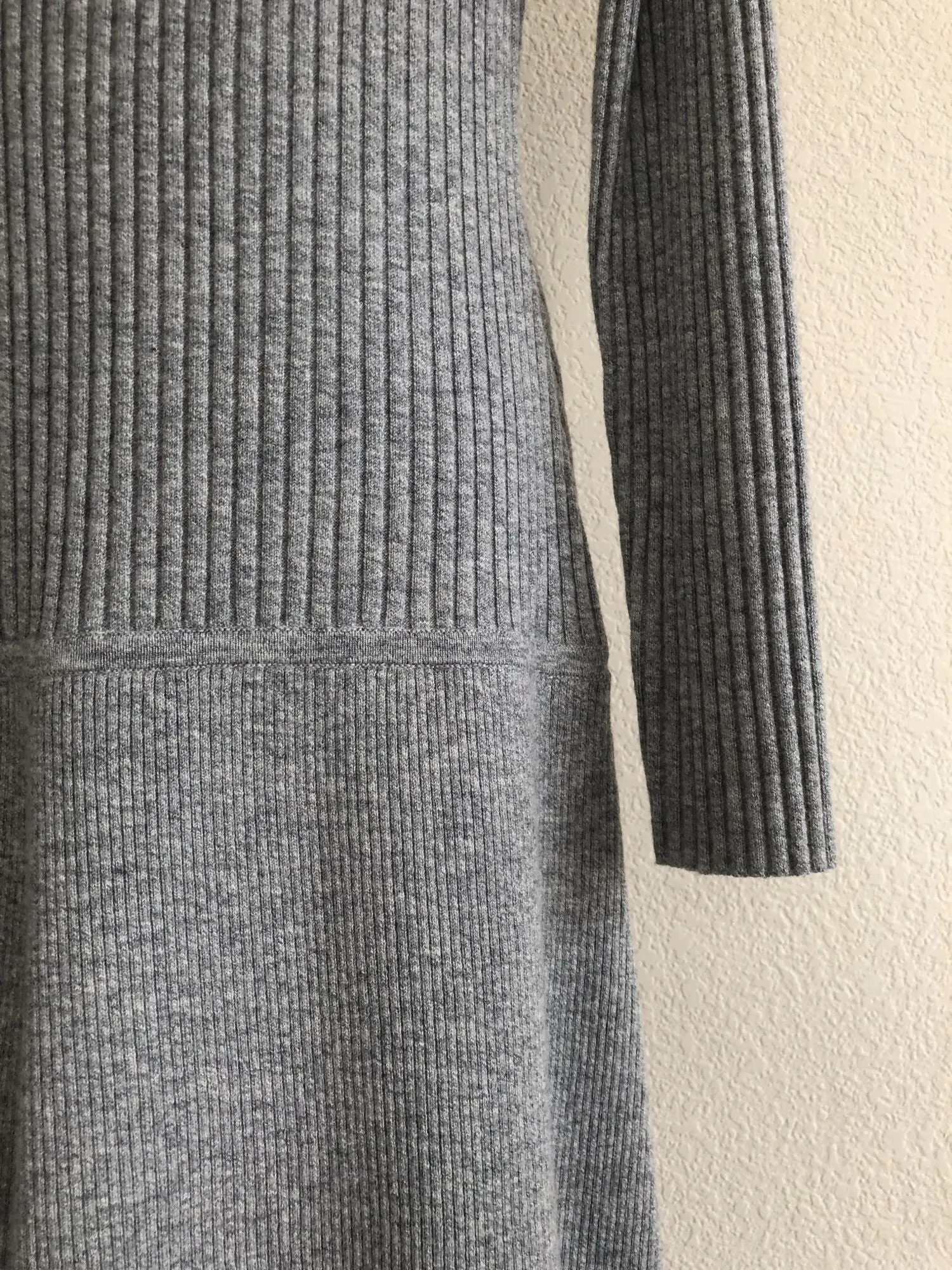 Sundance SMALL Gray Merino Wool Knit Dress