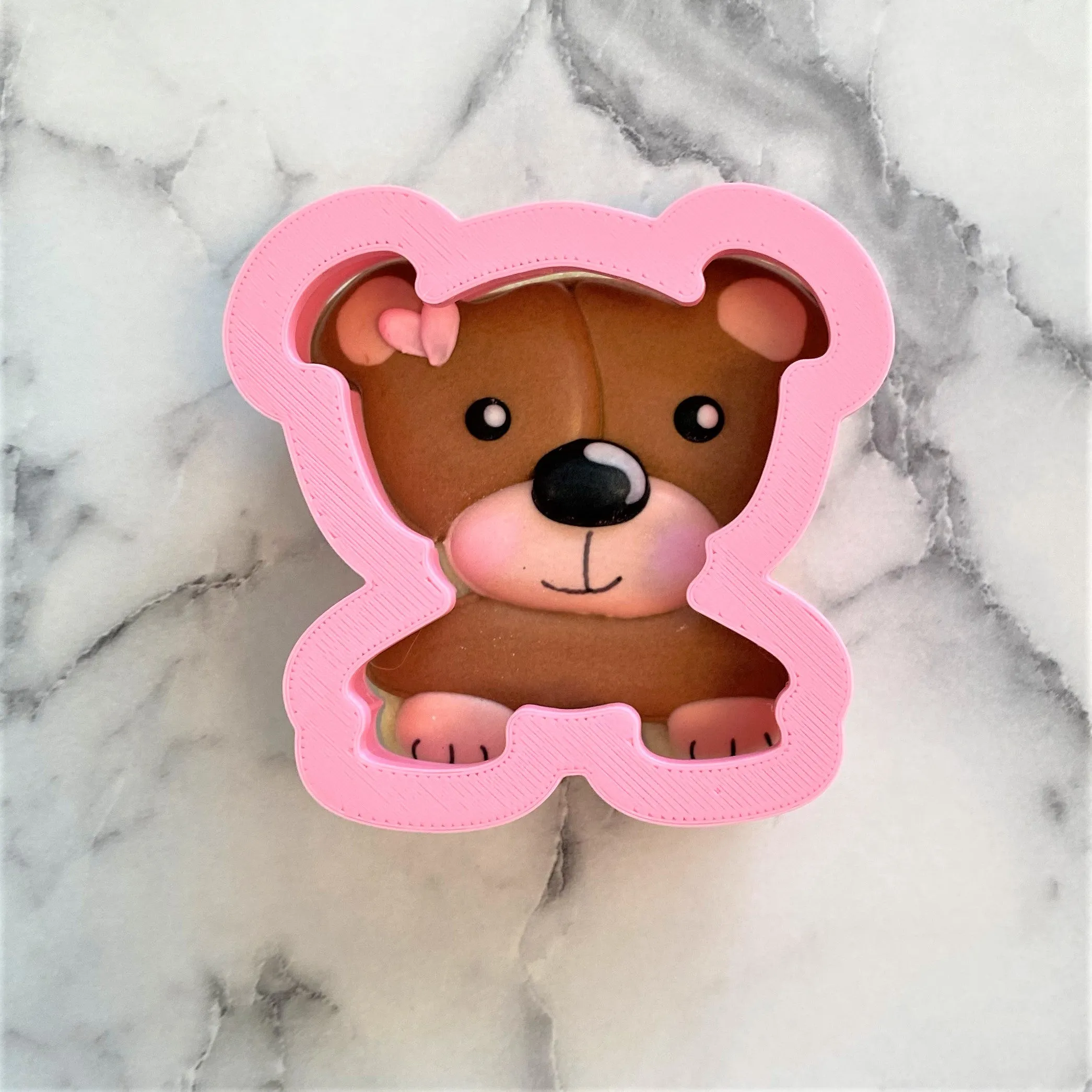 Teddy Bear Bust Cookie Cutter