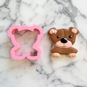 Teddy Bear Bust Cookie Cutter