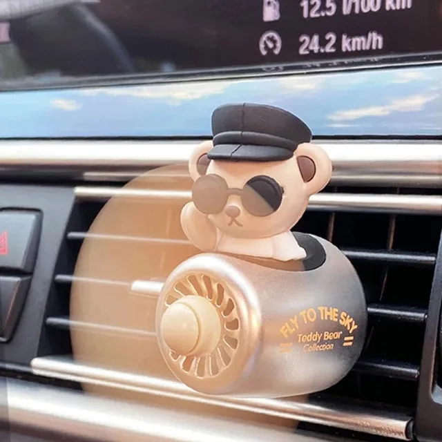 Teddy Bear Fan Air Freshener AC Vent Clip