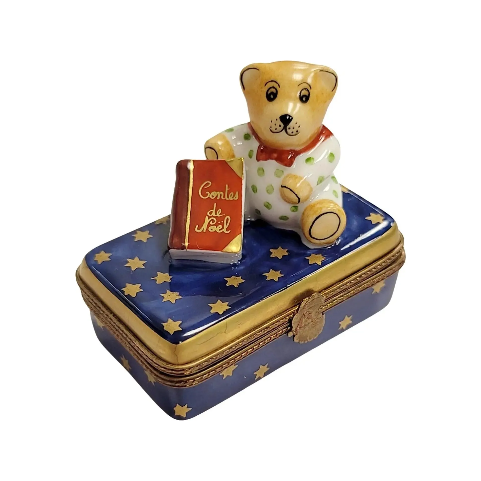 Teddy Bear w Christmas Book