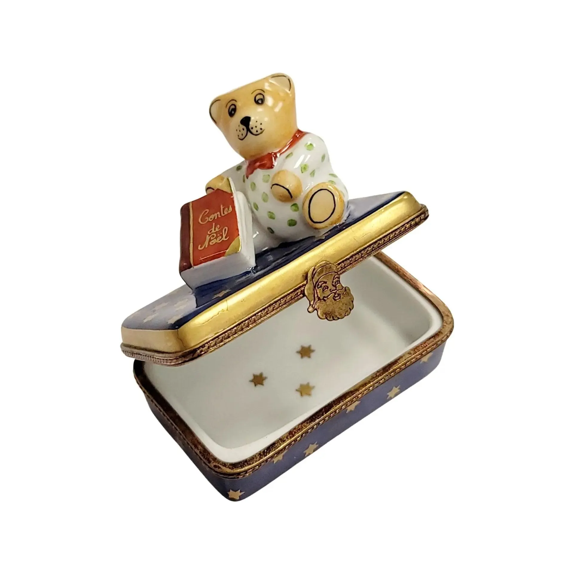 Teddy Bear w Christmas Book