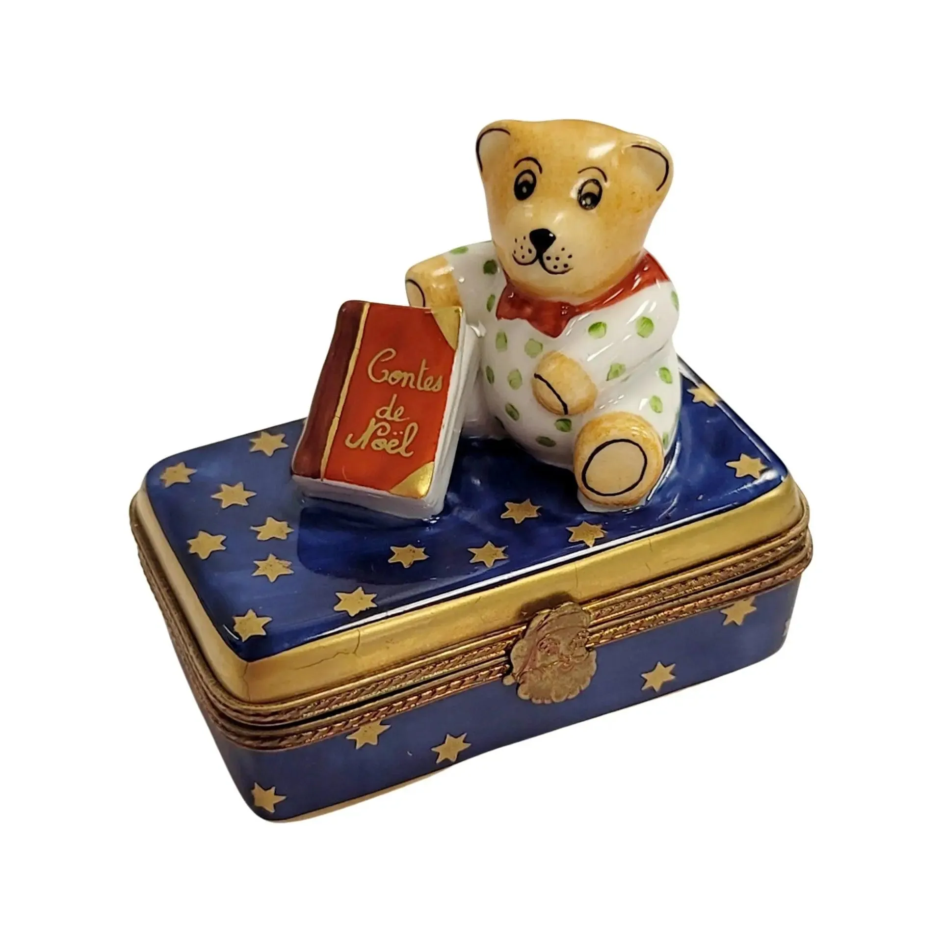 Teddy Bear w Christmas Book
