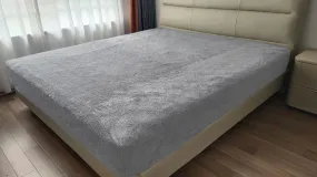 Teddy Fleece Fitted Sheet (Silver)