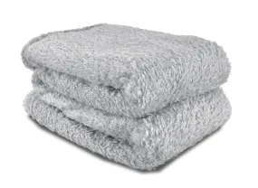 Teddy Fleece Throw (Silver)
