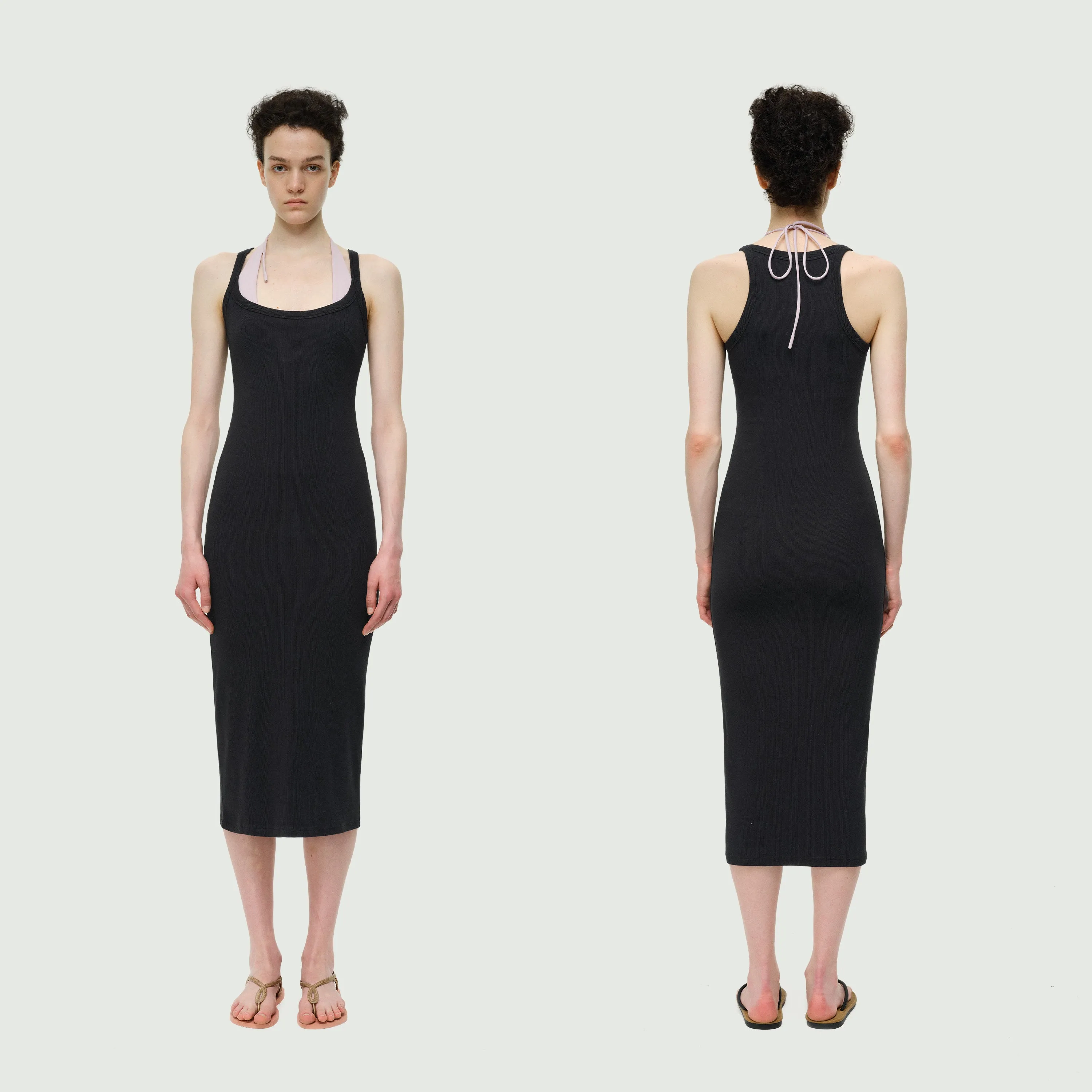 The Slim Fit Long Slip Dress
