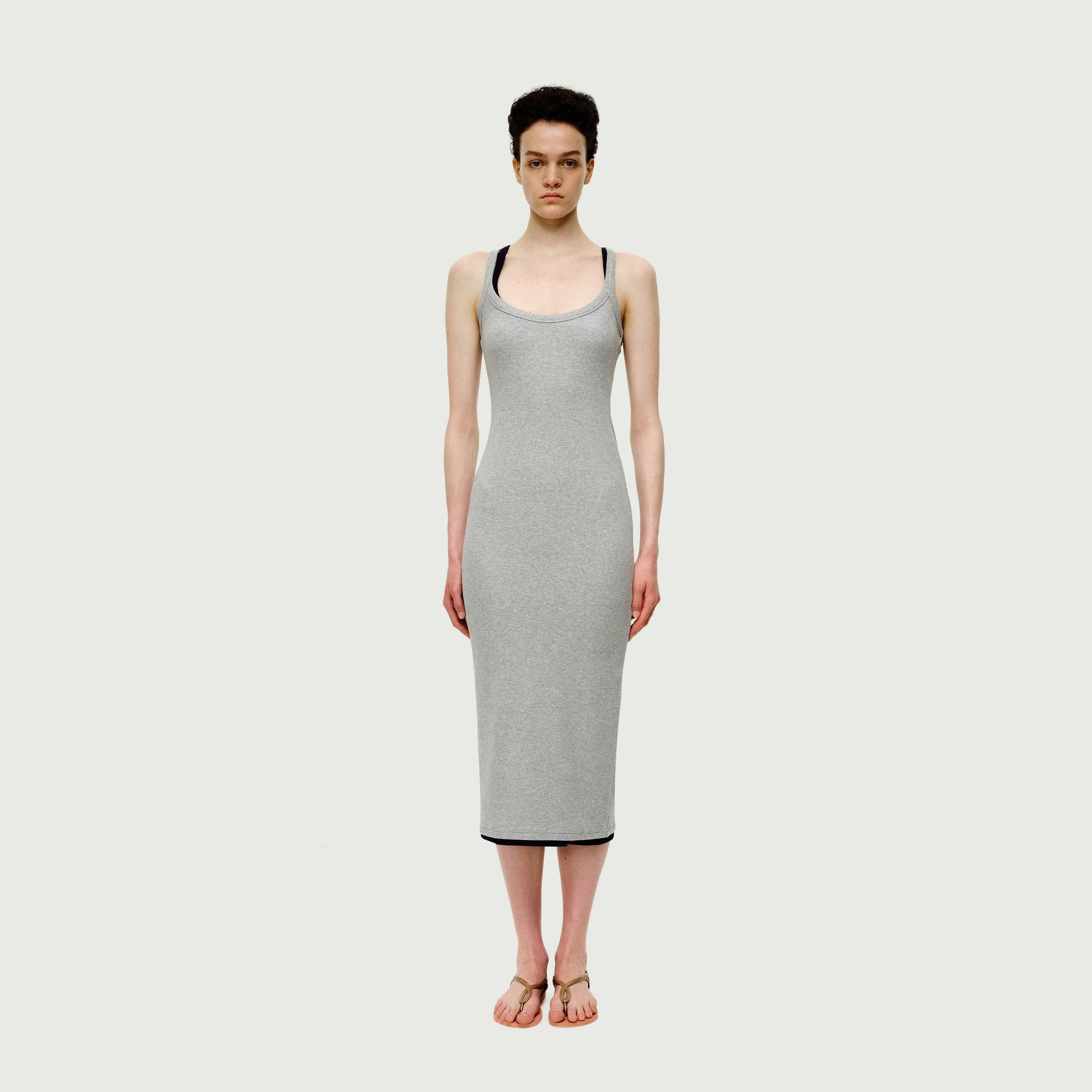The Slim Fit Long Slip Dress