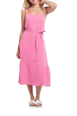 Tribal Long Dress 7343O-4555-1035 Flamingo