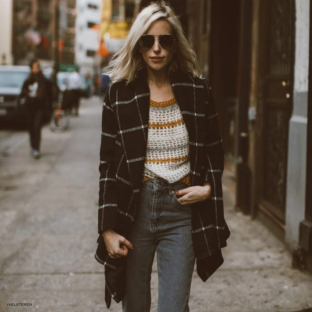 Turn Down Shawl Collar Earth Tone Wool Blend Coat