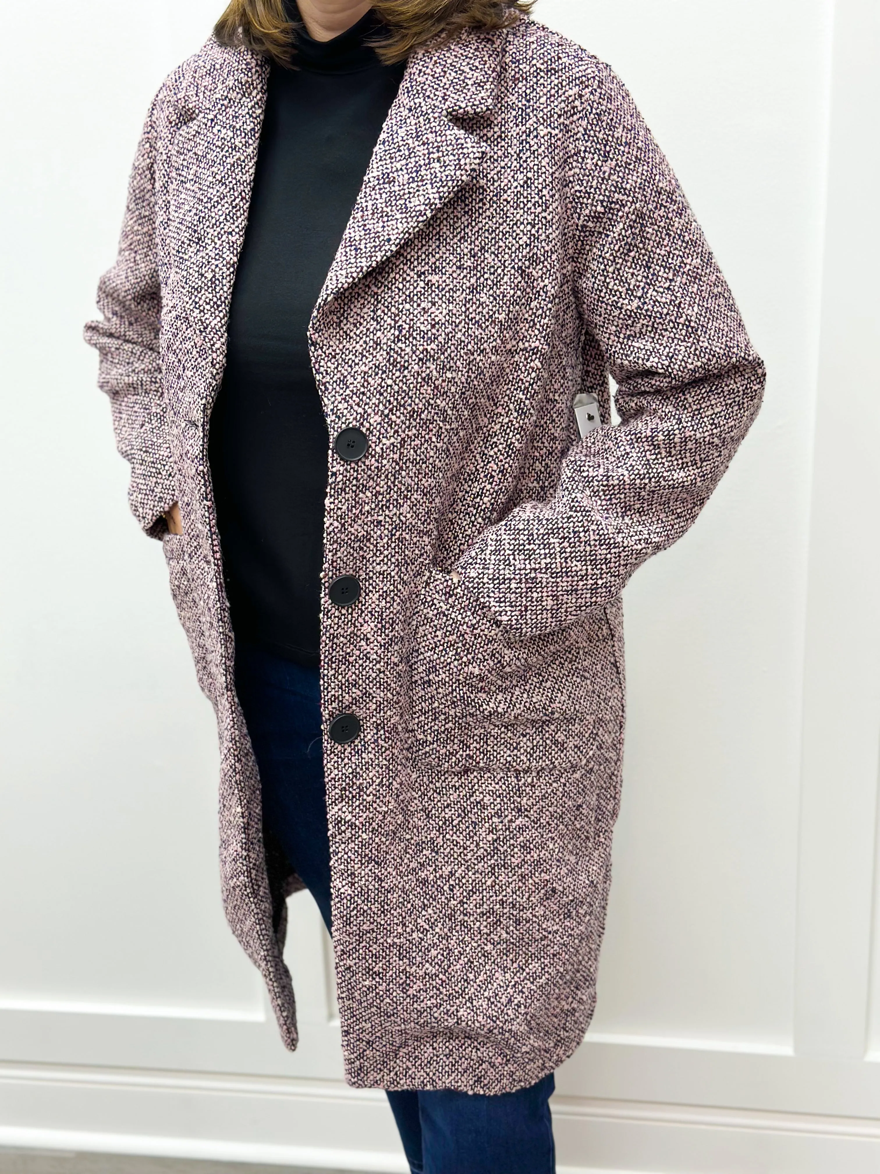 Unlined Duster Coat - Pink Lady