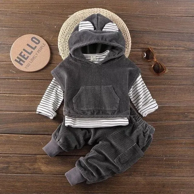 Vintage Baby Boys Clothes Winter Children's Clothing Boys and Girls Suits Kids Clothes for Girls Casual set Wholesale