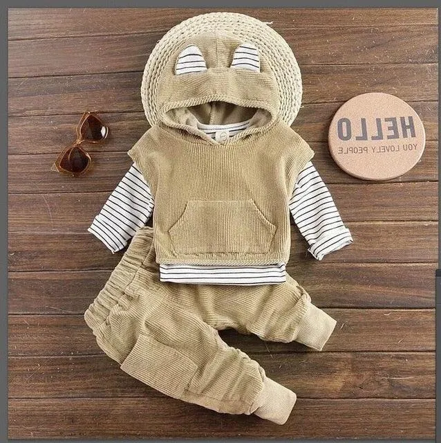 Vintage Baby Boys Clothes Winter Children's Clothing Boys and Girls Suits Kids Clothes for Girls Casual set Wholesale