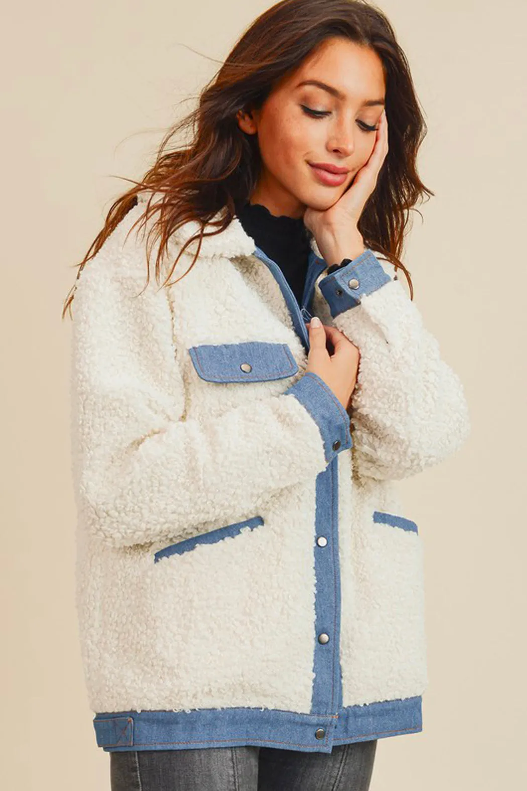 Warm & Fuzzy Oversized Sherpa Jacket