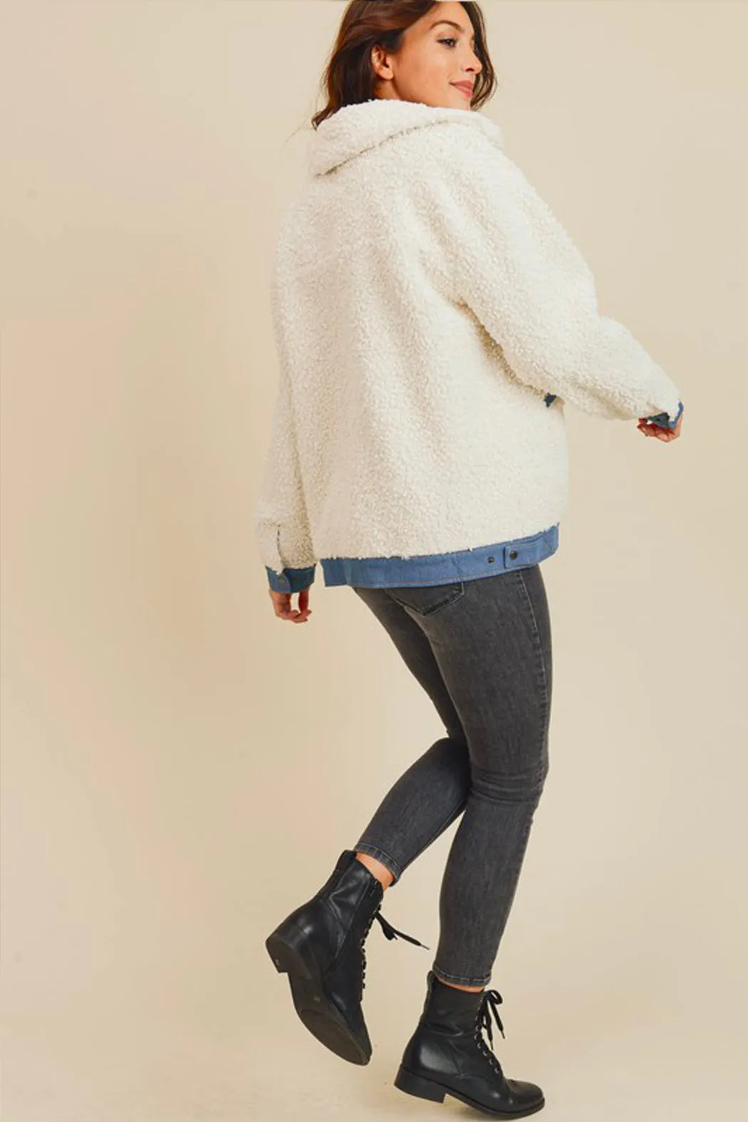 Warm & Fuzzy Oversized Sherpa Jacket