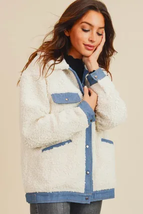 Warm & Fuzzy Oversized Sherpa Jacket