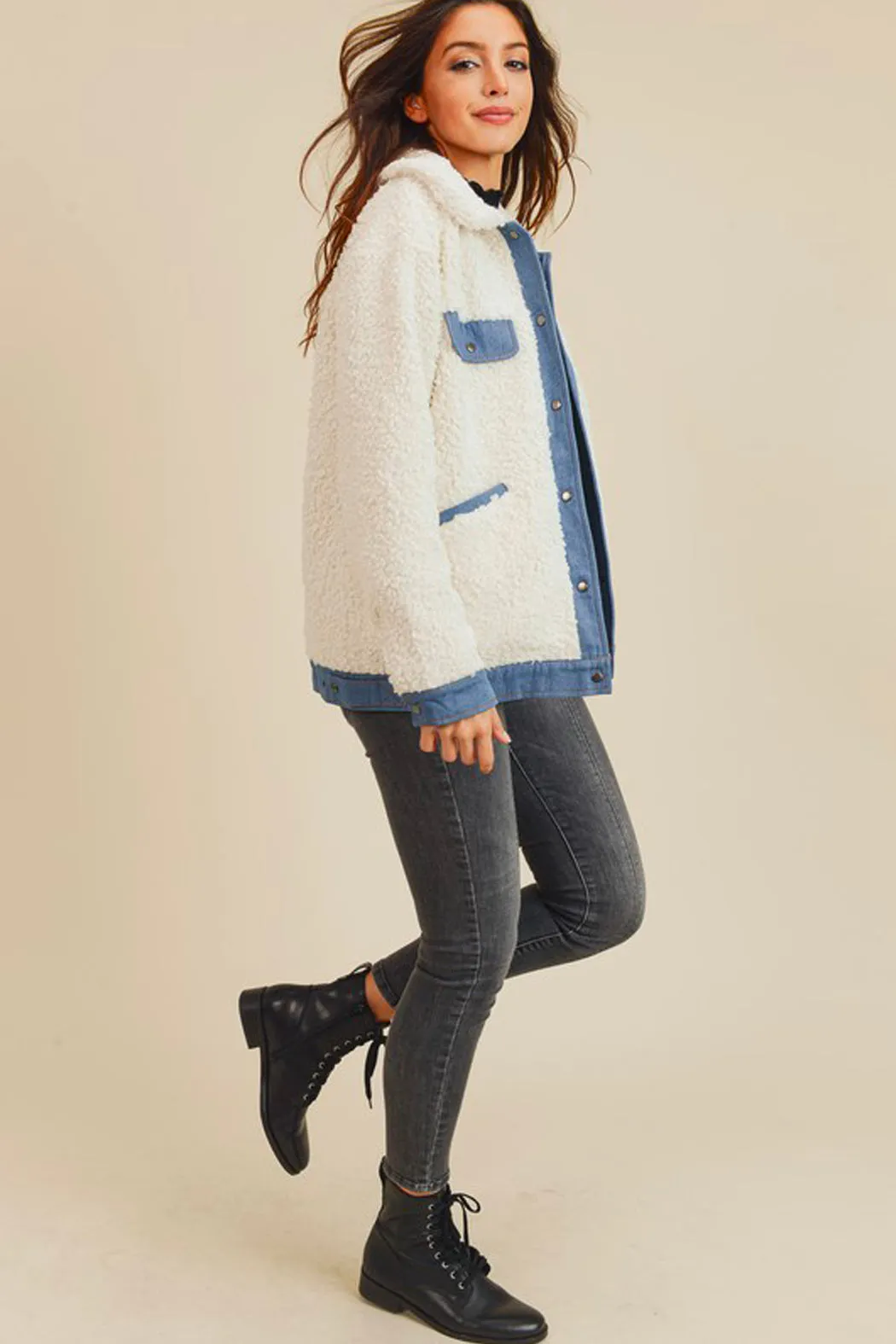 Warm & Fuzzy Oversized Sherpa Jacket
