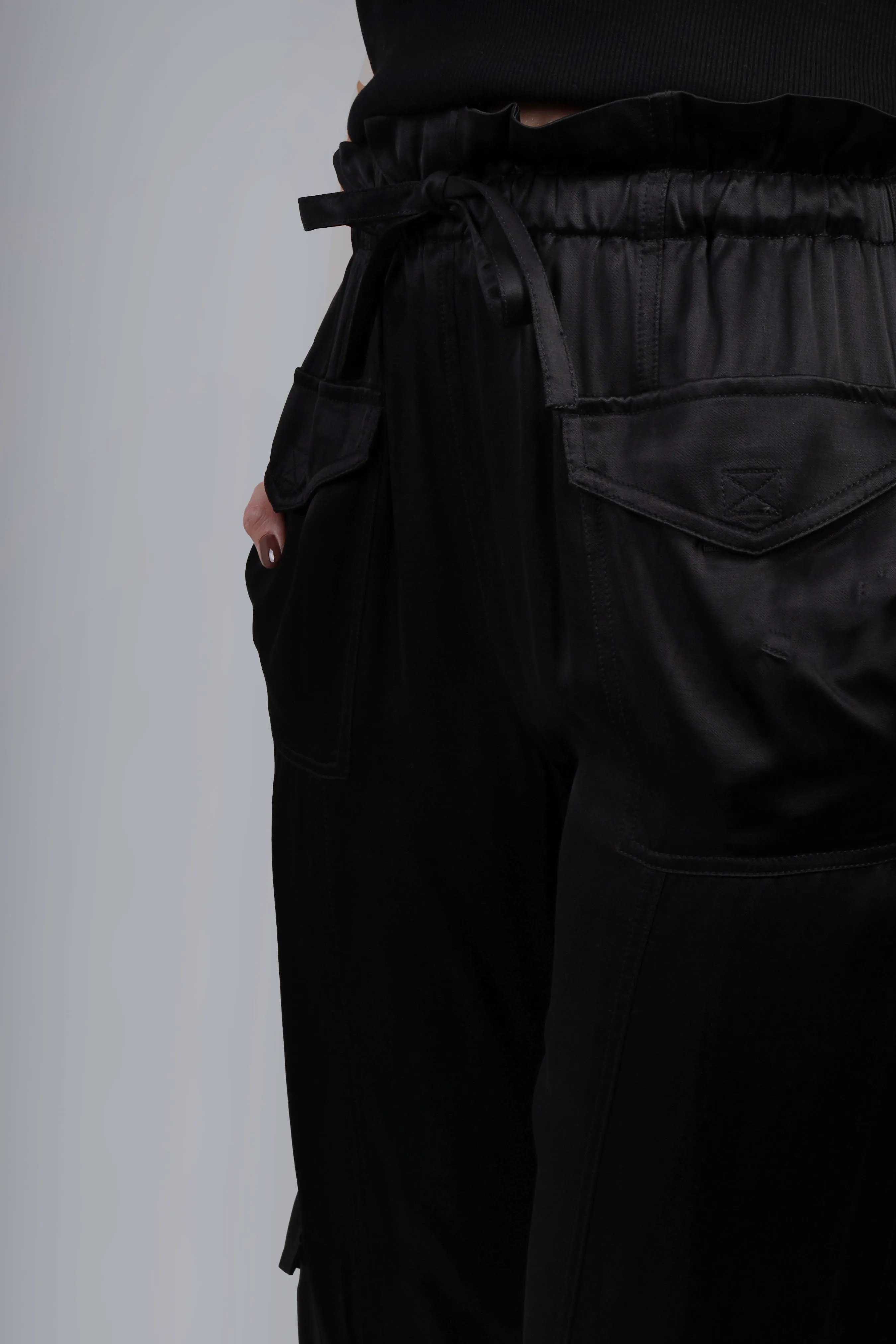 Washed Satin Black