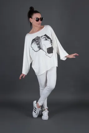 White African Woman Top NIKI