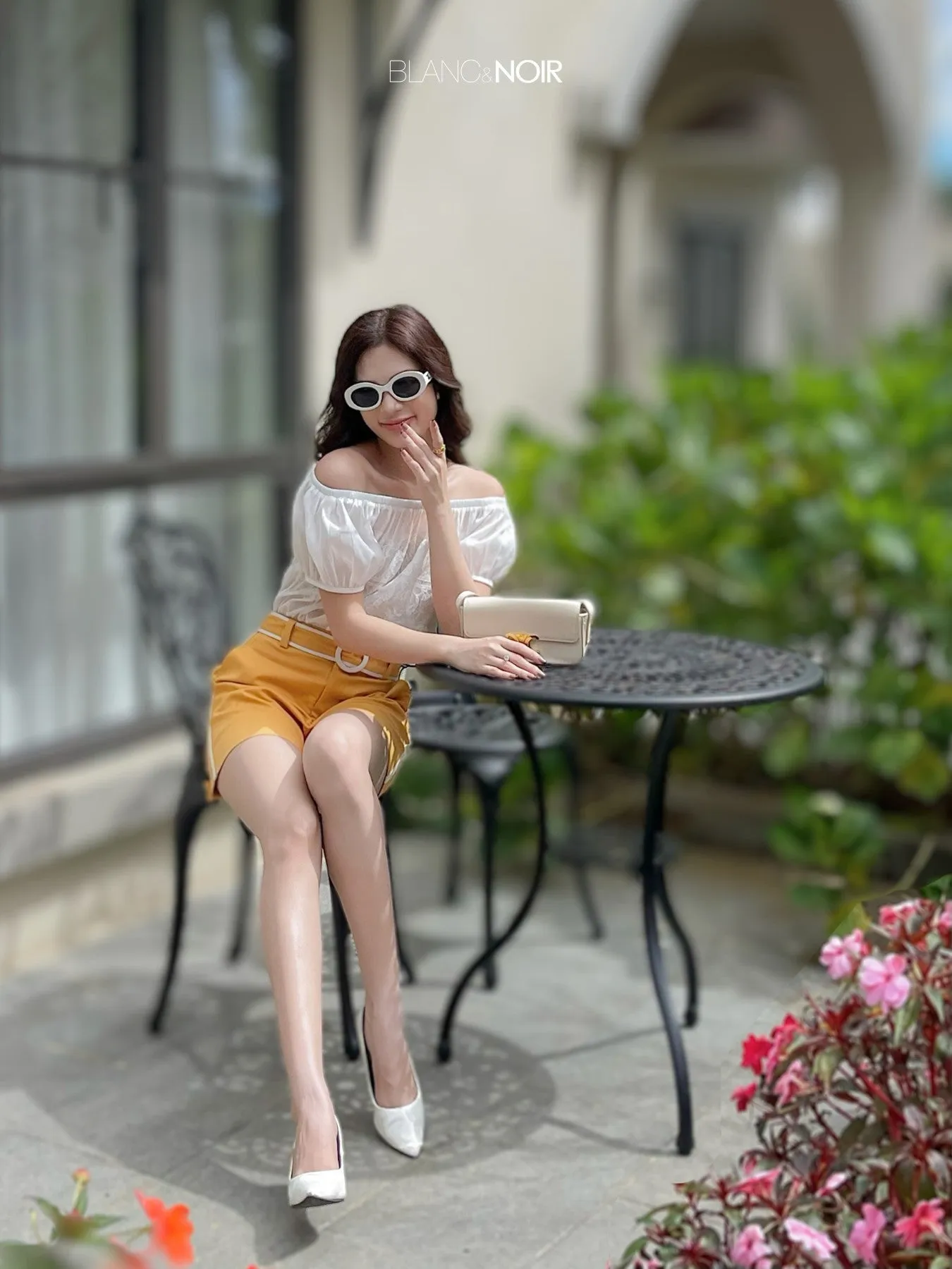 White Off-Shoulder Top