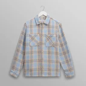 Whiting Overshirt Earl Check (Pale Blue   Ecru)