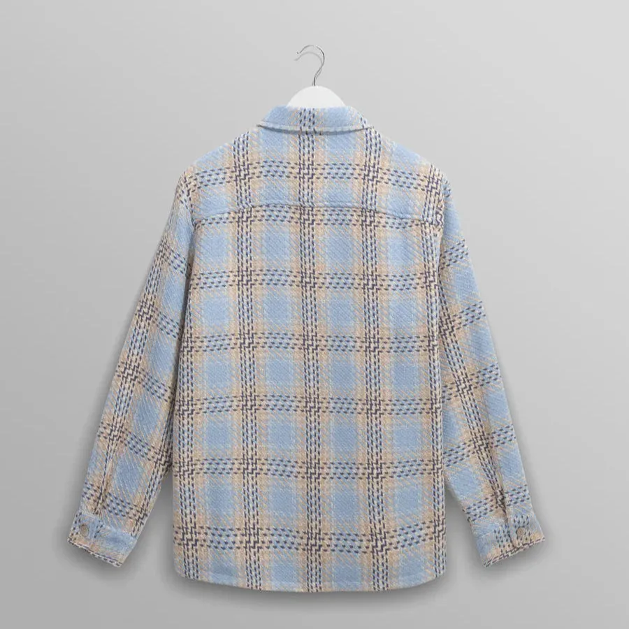 Whiting Overshirt Earl Check (Pale Blue   Ecru)
