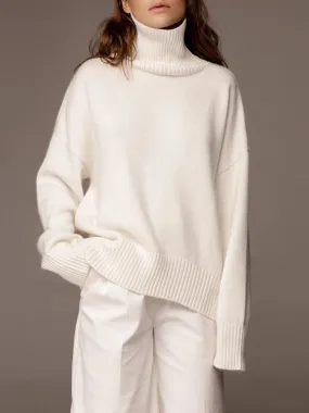 Women's Thick Oversize Turtleneck Jumper
