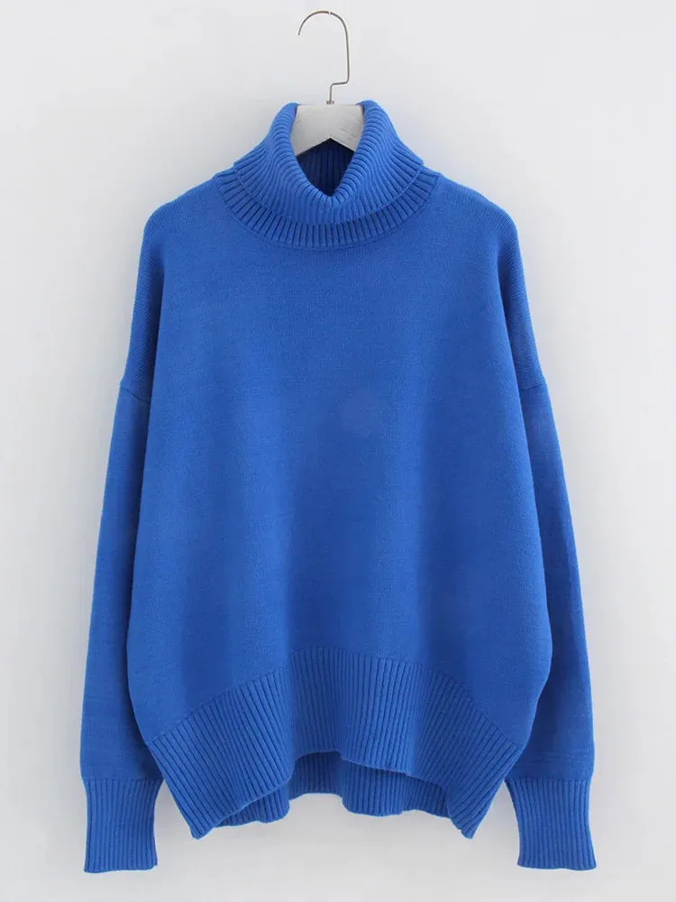 Women's Thick Oversize Turtleneck Jumper