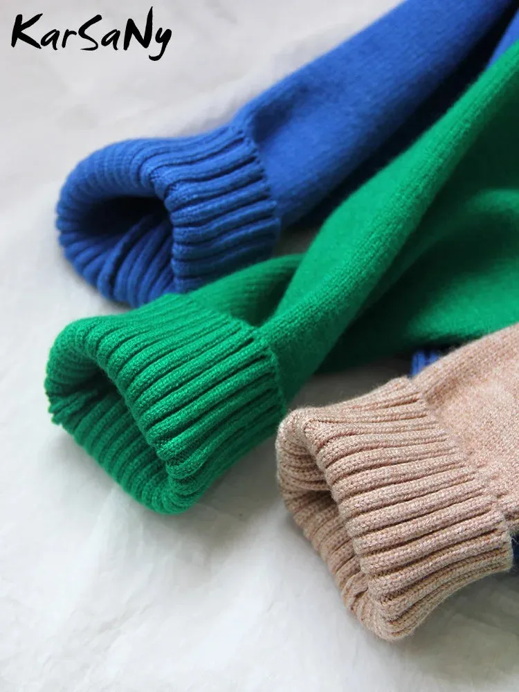Women's Thick Oversize Turtleneck Jumper