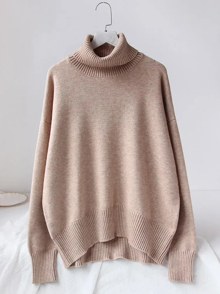 Women's Thick Oversize Turtleneck Jumper