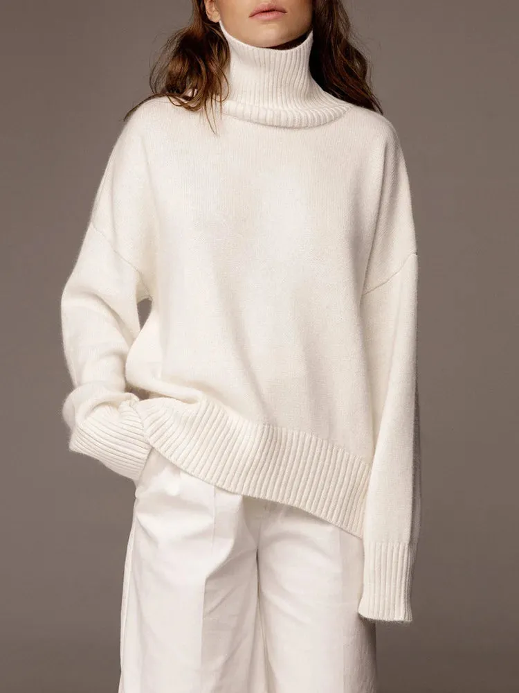 Women's Thick Oversize Turtleneck Jumper